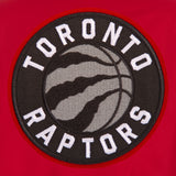 Toronto Raptors Poly Twill Varsity Jacket - Red - J.H. Sports Jackets