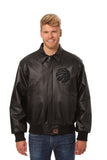 Toronto Raptors Full Leather Jacket - Black/Black - JH Design