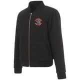 Toronto Raptors JH Design Reversible Women Fleece Jacket - Black - JH Design