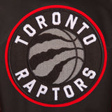 Toronto Raptors Poly Twill Varsity Jacket - Black/Red - JH Design