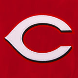 Cincinnati Reds JH Design Lightweight Nylon Bomber Jacket – Red - J.H. Sports Jackets