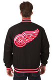 Detroit Red Wings Reversible Wool Jacket - Black - J.H. Sports Jackets