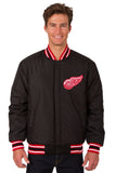 Detroit Red Wings Reversible Wool Jacket - Black - J.H. Sports Jackets