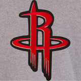Houston Rockets Two-Tone Reversible Fleece Jacket - Gray/Black - JH Design