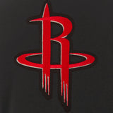 Houston Rockets JH Design Reversible Women Fleece Jacket - Black - JH Design