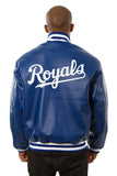 Kansas City Royals Full Leather Jacket - Royal - JH Design