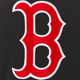 Boston Red Sox JH Design Reversible Women Fleece Jacket - Black - JH Design