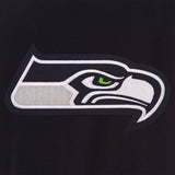 Seattle Seahawks Reversible Wool Jacket - Navy - JH Design