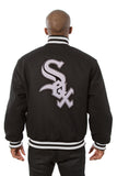 Chicago White Sox Embroidered Wool Jacket - Black - JH Design