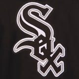Chicago White Sox Two-Tone Reversible Fleece Hooded Jacket - Black/Grey - JH Design