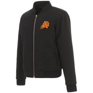 Phoenix Suns JH Design Reversible Women Fleece Jacket - Black - JH Design