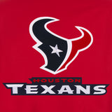 Houston Texans Poly Twill Varsity Jacket - Red - J.H. Sports Jackets