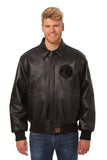 Minnesota Timberwolves Full Leather Jacket - Black/Black - JH Design