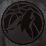 Minnesota Timberwolves Full Leather Jacket - Black/Black - JH Design
