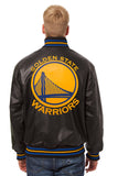 Golden State Warriors Full Leather Jacket - Black - JH Design