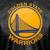 Golden State Warriors Full Leather Jacket - Black - JH Design