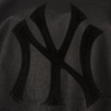 New York Yankees Full Leather Jacket - Black/Black - JH Design