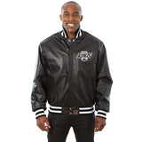 Los Angeles Kings Alternate Logo Full Leather Jacket - Black - JH Design