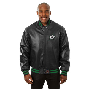 Dallas Stars Full Leather Jacket - Black - JH Design