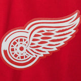 Detroit Red Wings Two-Tone Wool and Leather Jacket - Red - JH Design