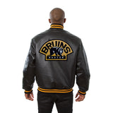 Boston Bruins Full Leather Jacket - Black - JH Design