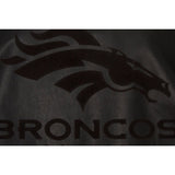 Denver Broncos JH Design Tonal Leather Jacket - Black - JH Design