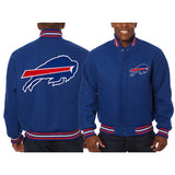 Buffalo Bills JH Design Embroidered Wool Jacket - Royal - J.H. Sports Jackets