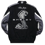 Carroll Shelby Cobra Twill Jacket  - Black - J.H. Sports Jackets