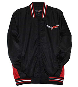 Corvette Racing Embroidered Rip-Stop Jacket-Black - J.H. Sports Jackets