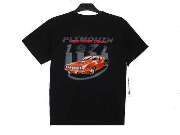 Dodge Plymouth 1971 T-Shirt - Black - JH Design
