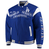 Los Angeles Dodgers  Commemorative Championship Reversible Jacket - Royal - JH Design