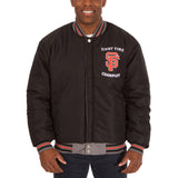San Francisco Giants JH Design Heathered Gray MLB Reversible Commemorative Melton Jacket - JH Design