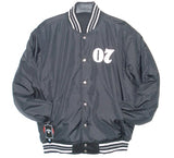 Jack Daniel's Vintage Wool & Leather Reversible Jacket w/ Embroidered Logos - Black - J.H. Sports Jackets