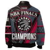 Toronto Raptors JH Design 2019 NBA Finals Champions Full-Zip Nappa Leather Jacket – Black - JH Design