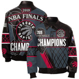 Toronto Raptors JH Design 2019 NBA Finals Champions Full-Zip Lambskin Leather Jacket – Black - JH Design