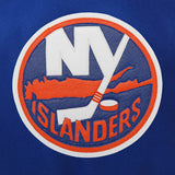New York Islanders Two-Tone Wool and Leather Jacket - Royal - JH Design