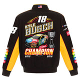 Kyle Busch JH Design Two-Time Monster Energy Nascar Cup Series Champion Jacket - JH Design