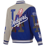 2022 Los Angeles Dodgers JH Design Cotton Twill Full-Snap Jacket - J.H. Sports Jackets